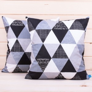 Poszewka z bawełny 40x40 cm Trójkąty 3