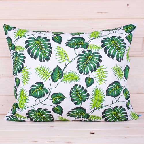 Poszewka z bawełny 50x70 cm Liście monstera 1