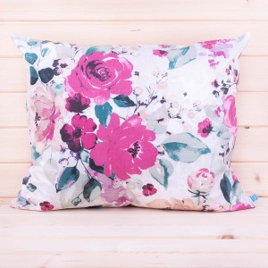 Poszewka z bawełny 50x70 cm Malowane kwiaty 4