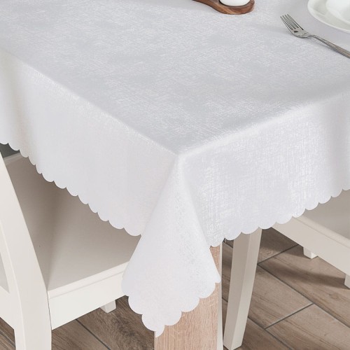 Obrus Pela 140x200 cm wodoodporny biały prostokąt