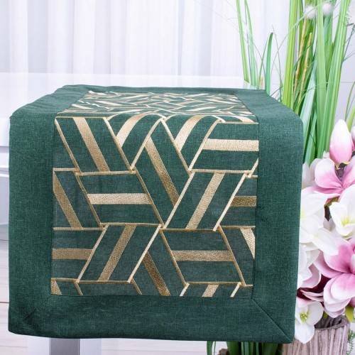 Bieżnik 40x90 cm YM50081C Złota geometria