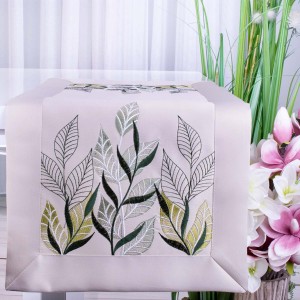 Pas 40x160 cm YM30141C Liście na beżu