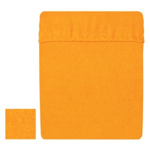 Prześcieradło frotte 220x200 cm z gumką Jasny pomarańcz