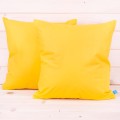 Poszewka z bawełny 40x40 cm Ciemny żółty