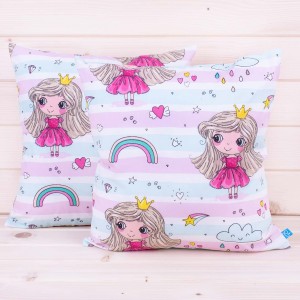 Poszewka z bawełny 40x40 cm Księżniczki 2