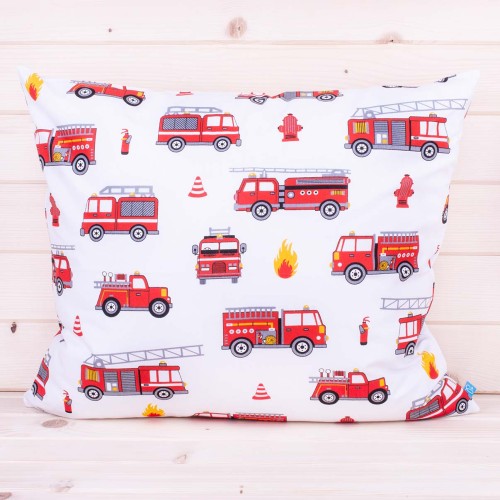 Poszewka z bawełny 40x60 cm Straż na białym tle