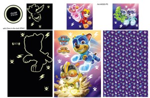 Pościel świecąca w ciemności 160x200 cm PP12