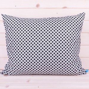 Poszewka z bawełny 50x70 cm Kółeczka czarne