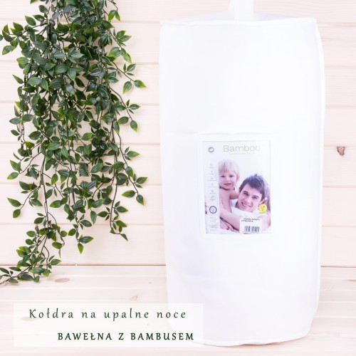 Kołdra na lato BAMBOO 220x200 cm ultralekka