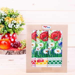 Komplet ścierek 3 szt Polne kwiaty