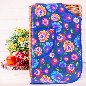 Fartuch kuchenny Łowicki niebieski 2