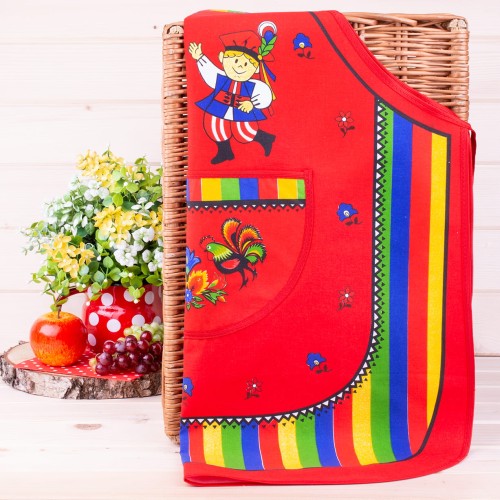 Fartuch kuchenny Krakowski czerwony