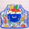 Fartuch kuchenny Tańczące warzywa granatowy