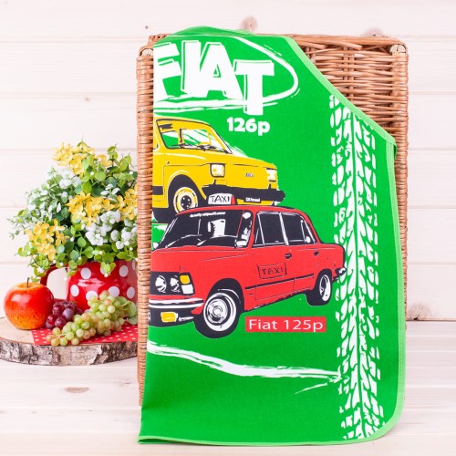 Fartuszek dziecięcy duży Fiat zielony