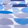 Pościel bawełniana 160x200 cm Półkola niebieskie