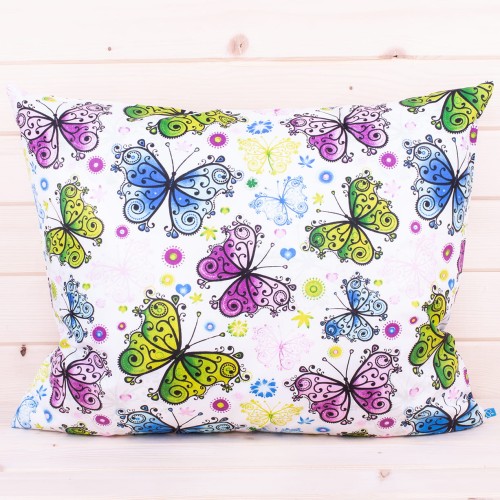 Poszewka z bawełny 40x60 cm Kolorowe motyle 2