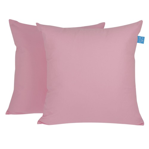 Poszewka z bawełny 40x40 cm Jasny róż