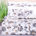 Pościel bawełniana 140x200 cm Orientalne kwiaty