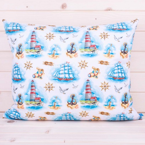 Poszewka z bawełny 70x80 cm Morskie opowieści