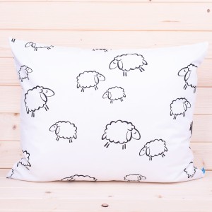 Poszewka z bawełny 50x60 cm Baranki