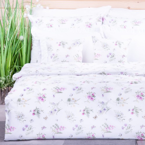 Pościel bawełniana 160x200 cm Delikatna łączka