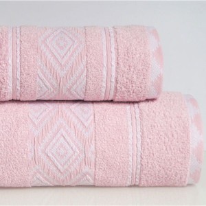 Ręcznik Azteka 70x130 cm Różany