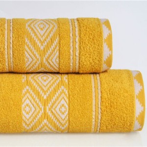 Ręcznik Azteka 70x130 cm Kurkuma