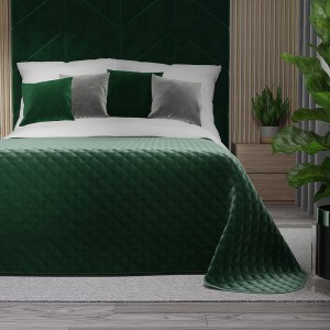 Narzuta Velvi 170x210 cm Ciemna zieleń 010