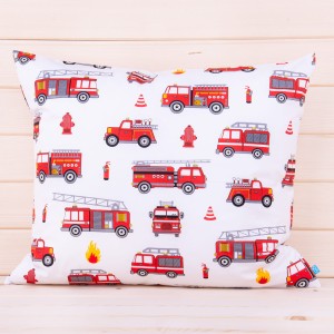 Poszewka z bawełny 50x70 cm Straż na białym tle