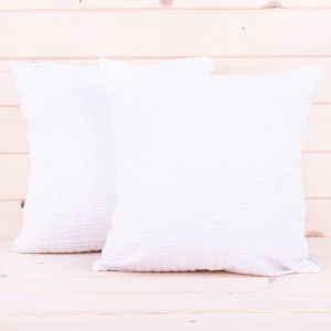 Poszewka z kory 40x40 cm Biała
