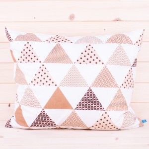 Poszewka z bawełny 70x80 cm Trójkąty 9