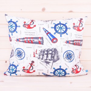 Poszewka z bawełny 50x70 cm Morska