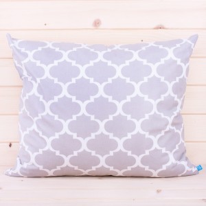 Poszewka z bawełny 50x70 cm Maroko na szarym