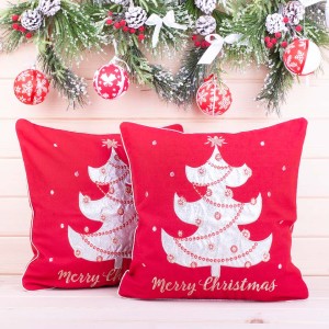 Poszewka świąteczna 40x40 cm Choinka