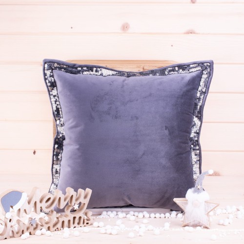 Poszewka ozdobna 40x40 cm Belen grafit