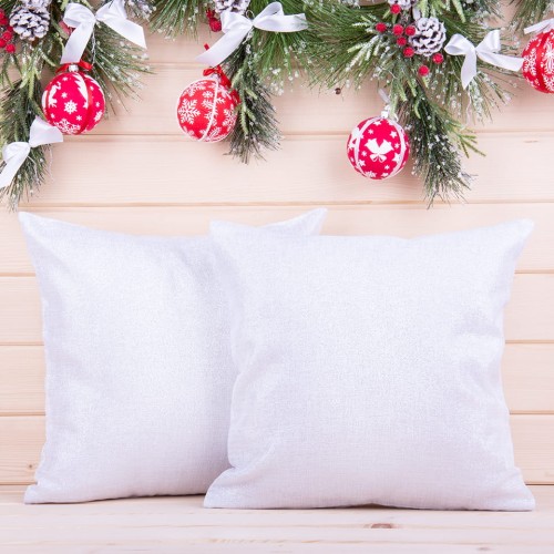 Poszewka ozdobna 40x40 cm Śmietanka+srebro BD2282/320/3