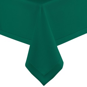 Obrus 240 140x140 cm Ciemna zieleń z mereżką kwadrat