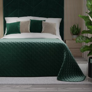 Narzuta Velvi 170x210 cm Szmaragdowa zieleń 012