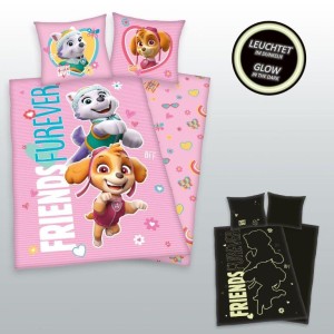 Pościel świecąca w ciemności 160x200 cm PP24 Psi Patrol
