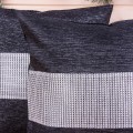 Poszewka ozdobna 40x40 cm Błyskotka na czarnosrebrnym tle DA-533