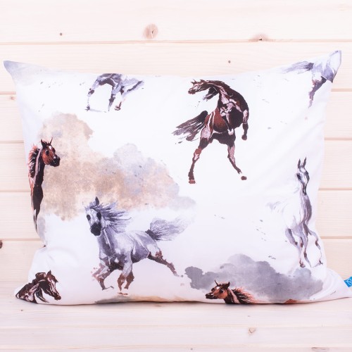 Poszewka z bawełny 40x60 cm Konie