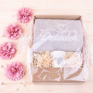 Ręcznik dla Dziadka z haftem 50x100 cm + kubek wzór 2