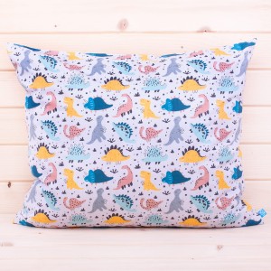 Poszewka z bawełny 50x60 cm Dinusie na szarym