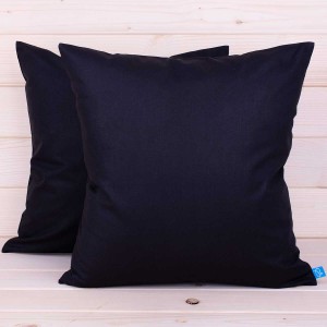 Poszewka z bawełny 40x40 cm Czarny