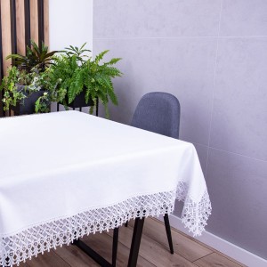 Obrus DA-555 90x160 cm Biały prostokąt