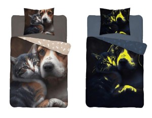 Pościel świecąca w ciemności 140x200 cm 4731 A