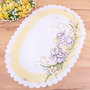 Serwetka wielkanocna 32x48 cm Zajączki