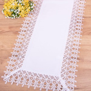 Bieżnik DA-555 35x70 cm Biały prostokąt