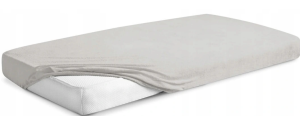 Prześcieradło frotte 70x140 cm z gumką szary 42