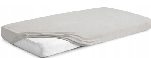 Prześcieradło frotte 70x140 cm z gumką szary 42